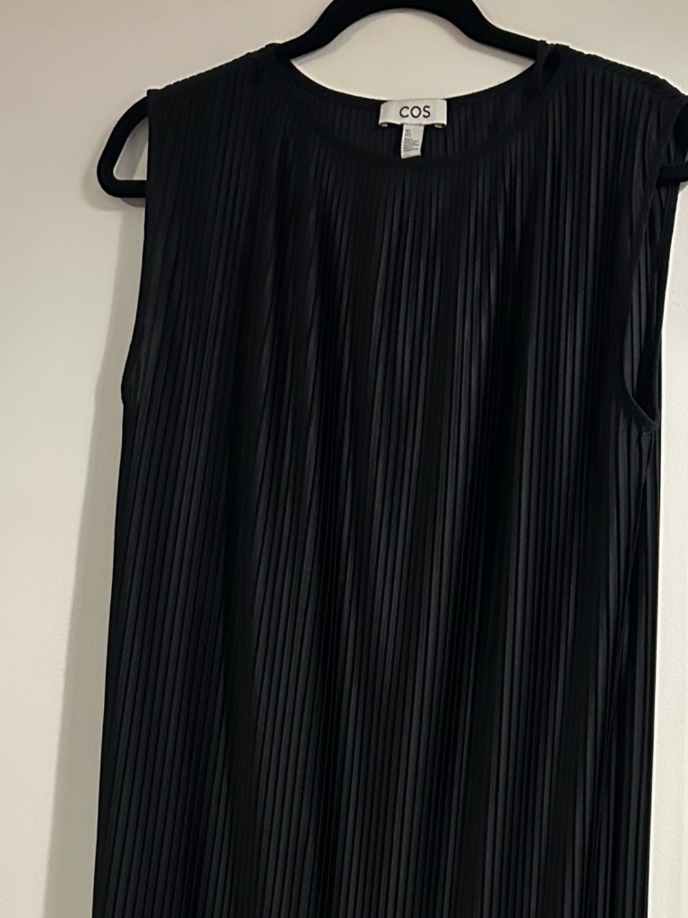 COS Pleated Maxi Skirt - Navy